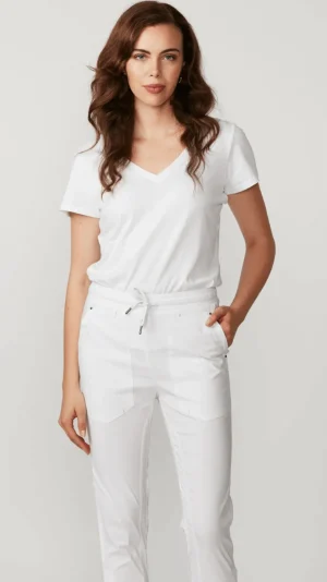 Pants Edit|Casual Pants>Lania LTL Port 7/8 - White