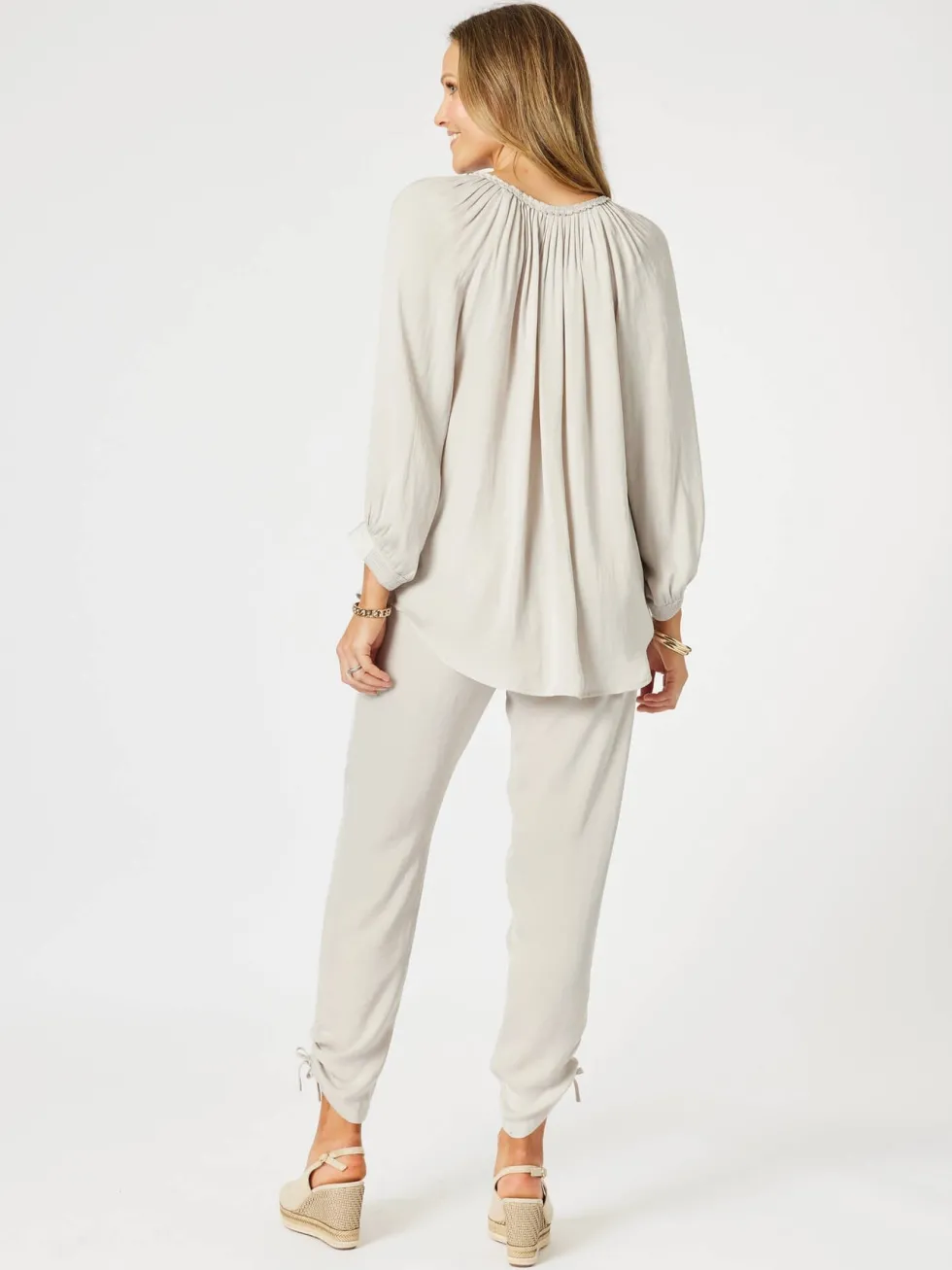 lux-plait-top-champagne-QVvBFJZt-2.webp Blouses|Hammock & Vine>Hammock u0026 Vine Lux Plait Top - Champagne