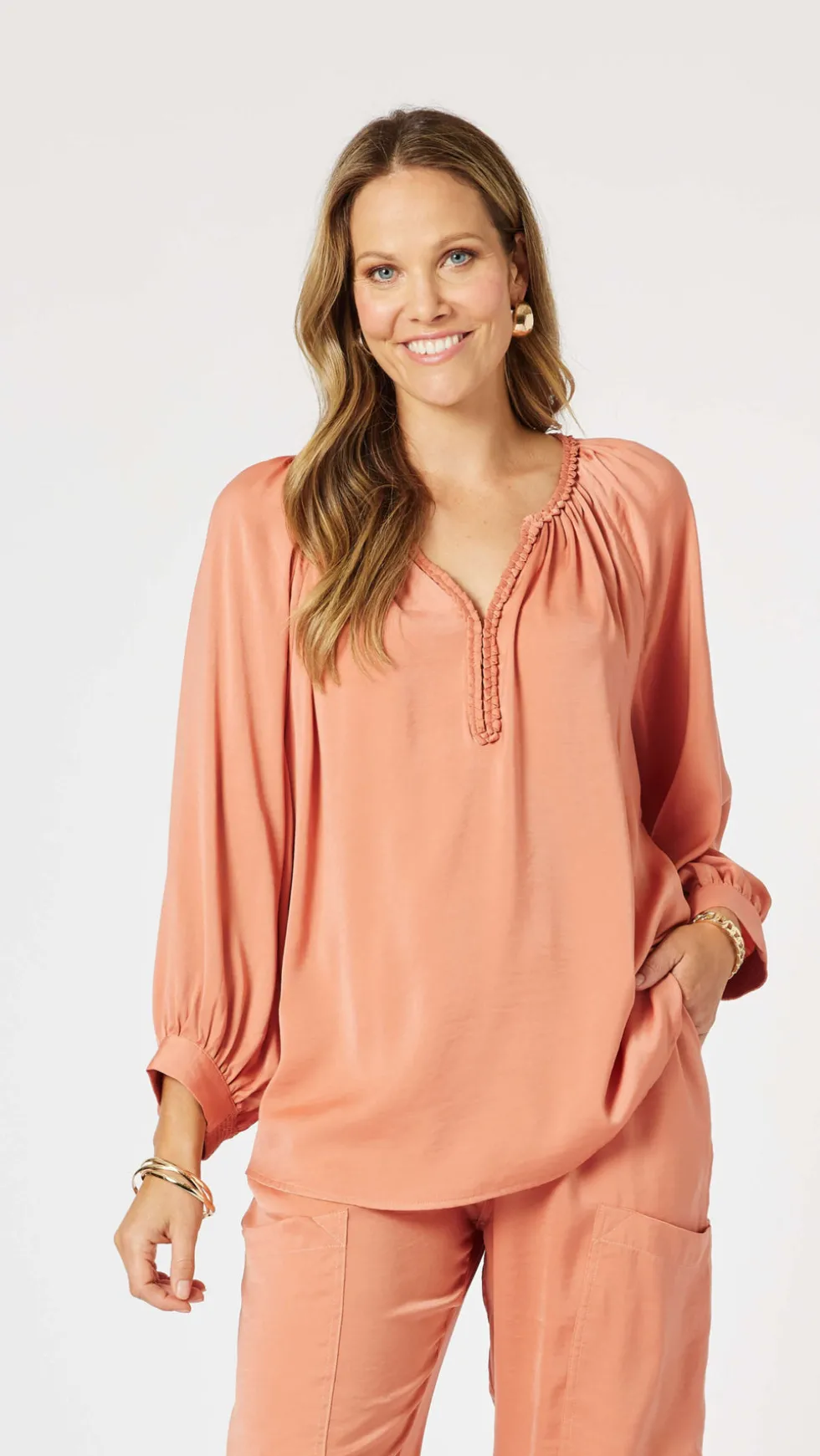 lux-plait-top-sunset-kYcOYtzs-0.webp Hammock & Vine|Plus Size - Curves 16-20>Hammock u0026 Vine Lux Plait Top - Sunset