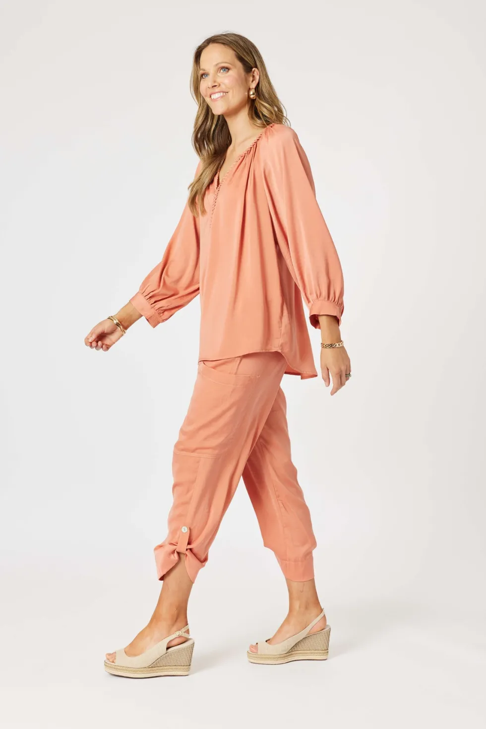 lux-plait-top-sunset-kYcOYtzs-1.webp Hammock & Vine|Plus Size - Curves 16-20>Hammock u0026 Vine Lux Plait Top - Sunset