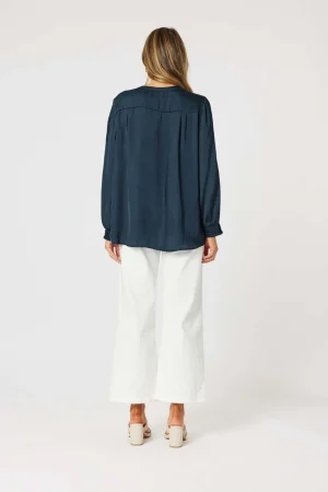 Tops|Tops>Hammock u0026 Vine Luxe Nehru Top - Midnight