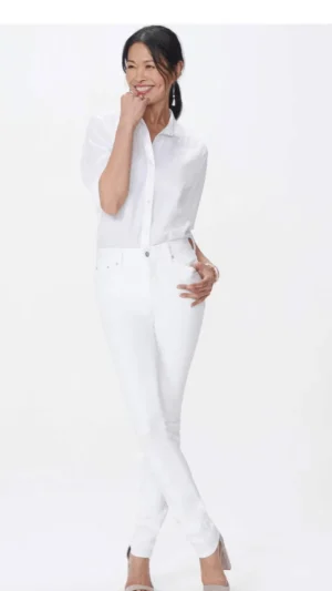 Pants Edit|Jeans>NYDJ Marilyn Straight - Optic White