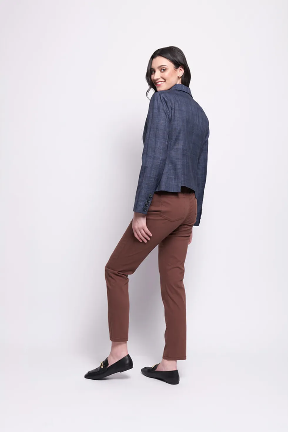 match-maker-jacket-dark-blue-TPqVDPun-3.webp Jackets|Suits & Matching>Foil Match Maker Jacket - Dark Blue Check Size 8