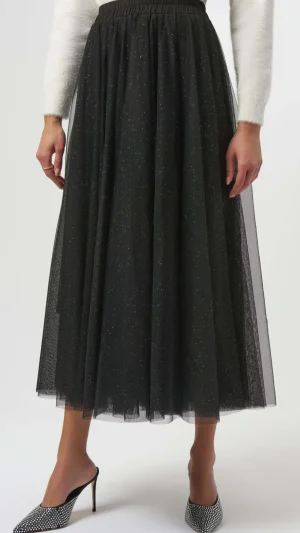 Skirts|Joseph Ribkoff>Joseph Ribkoff Midnight Garden Tulle Flared Skirt 254927