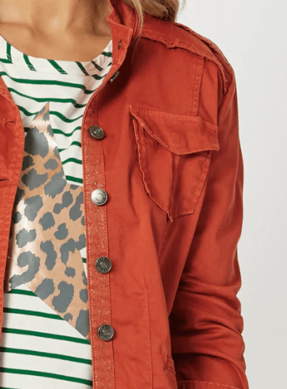 military-style-denim-jacket-QzBcYQjN-2.webp Jackets|Denim>Threadz Military Style Denim Jacket - Maple