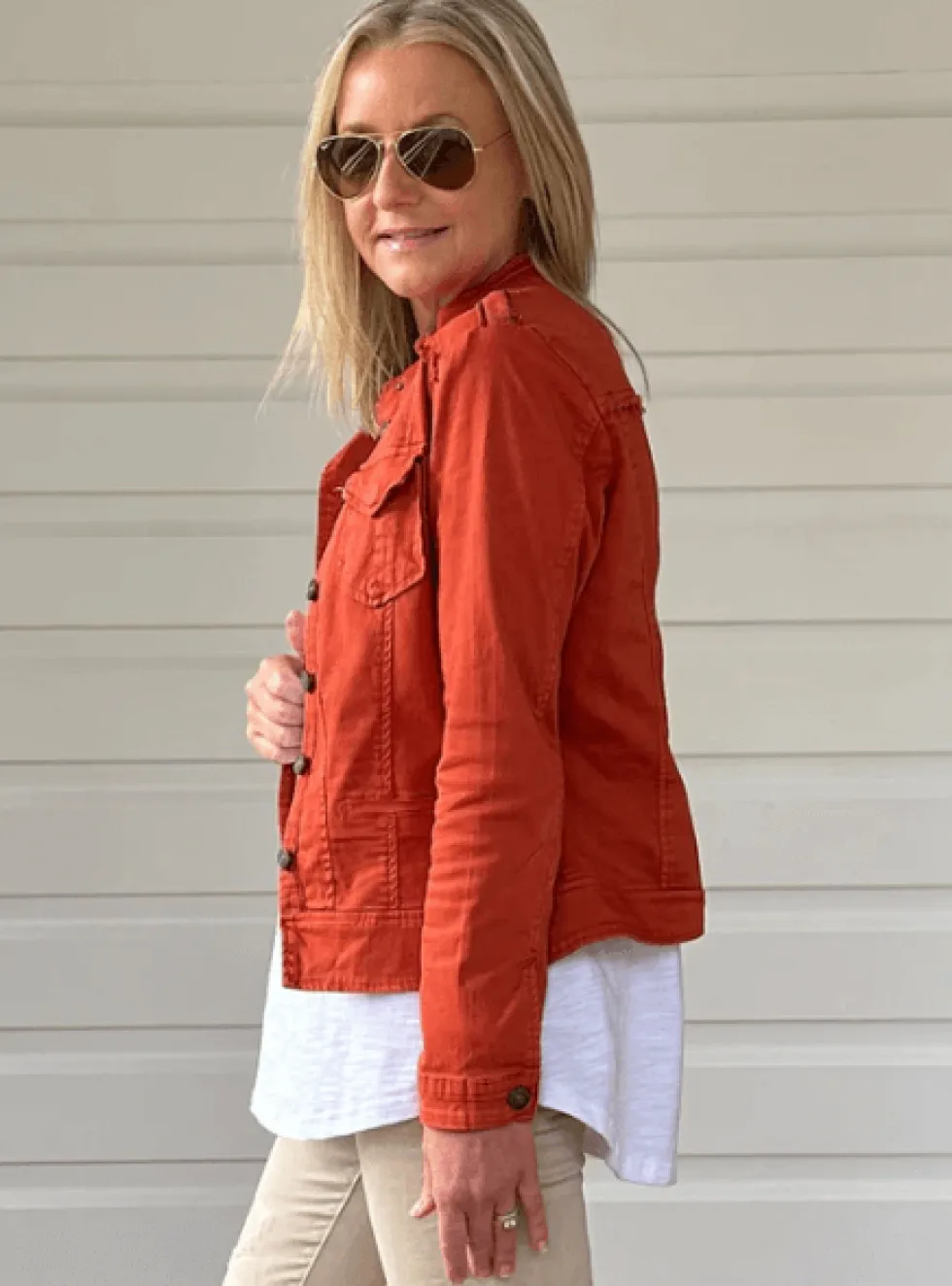 military-style-denim-jacket-QzBcYQjN-4.webp Jackets|Denim>Threadz Military Style Denim Jacket - Maple