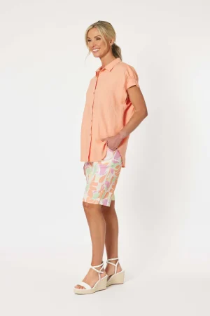 Shirts Edit|Gordon Smith>Gordon Smith Millie Linen Shirt  - Mandarin