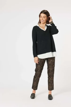 Pants Edit|Casual Pants>Clarity Mona Pant - Bronze/Black