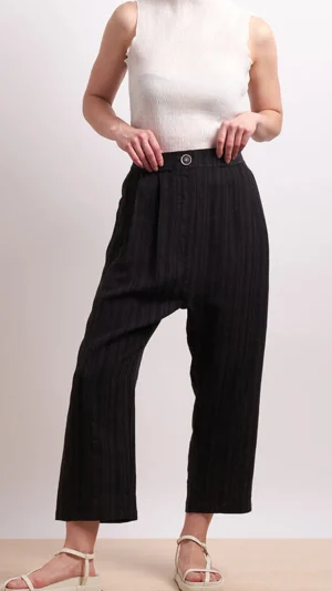 Pants Edit|Casual Pants>Neris My Space Pant - Onyx Stripe