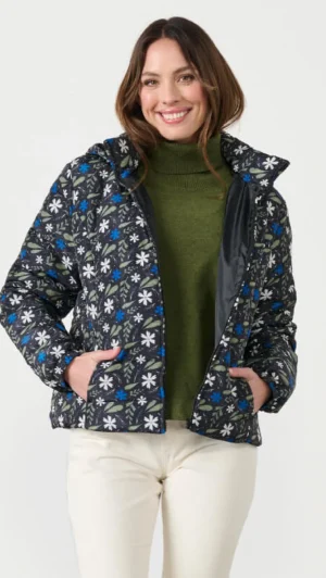Jackets|Caju>Caju Natures Hooded Puffer Jacket