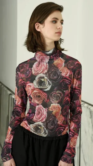 Tops|Tops>Trelise Cooper Neck Of The Woods Top - Dark Rose