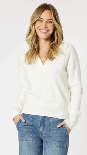 Knitwear|Gordon Smith>Gordon Smith Newport Jumper -  Ivory