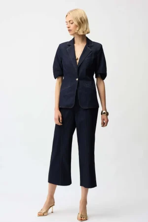 Denim|Jackets>Joseph Ribkoff Ocean Drive Denim Fitted Blazer 261968