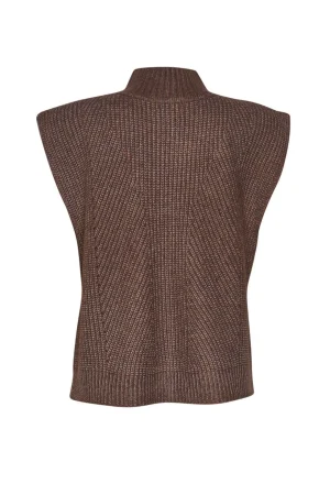 Knitwear|Madly Sweetly>Madly Sweetly Outta Way Tank - Cocoa
