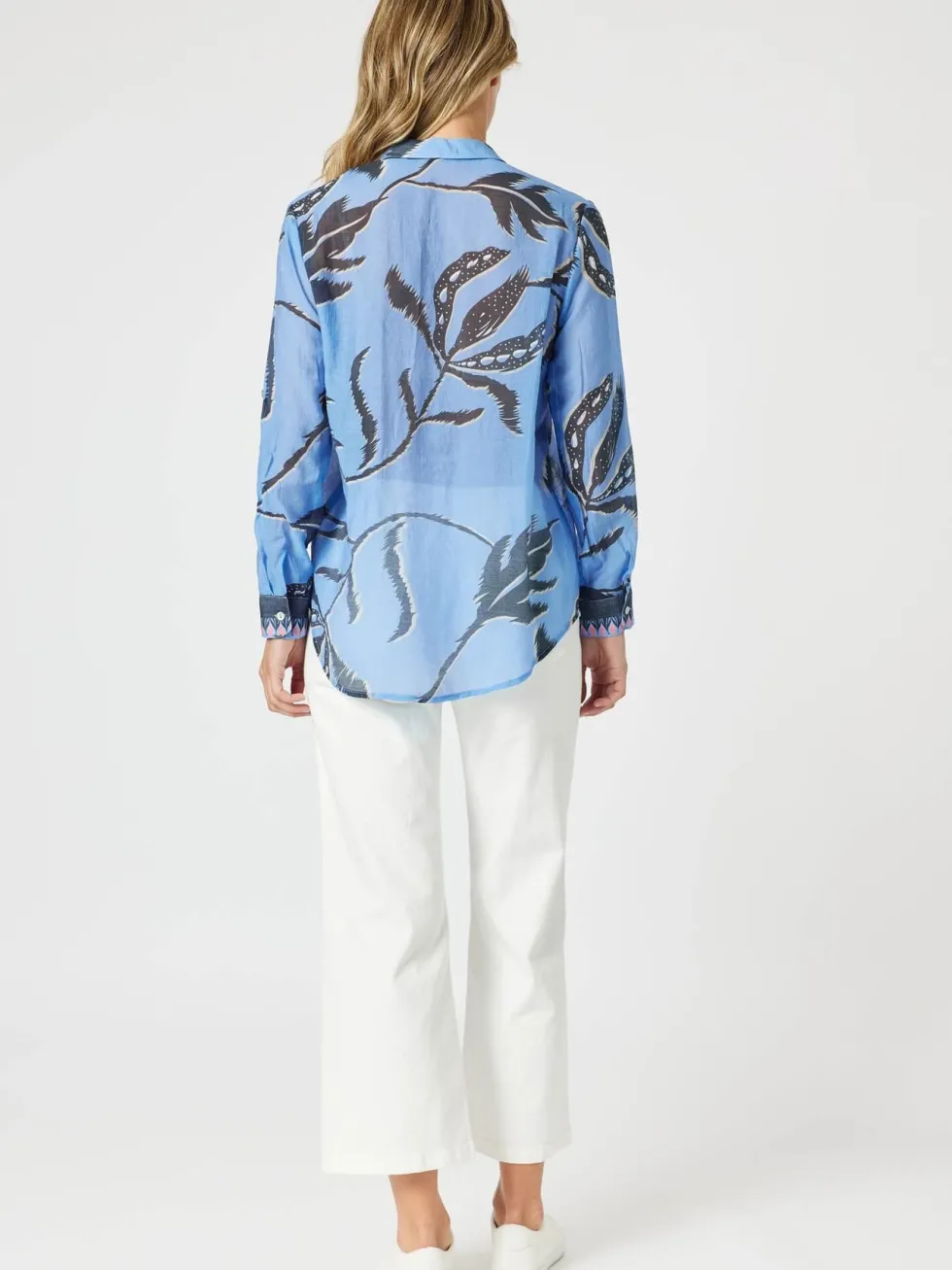 peninsula-floral-sheer-shirt-GPYQJYZb-4.webp Blouses|Shirts Edit>Gordon Smith Peninsula Floral Sheer Shirt - Blue Multi