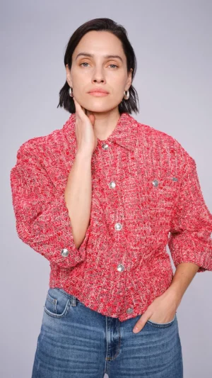 Pants Edit|Jackets>Mos Mosh Penn Mino Jacket - Red/Pink Sherbert