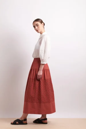 Blouses|Shirts Edit>Neris Pin Tuck Shirt - White