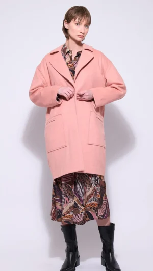 Jackets|Neris>Neris Polly Coat - Pink Salt