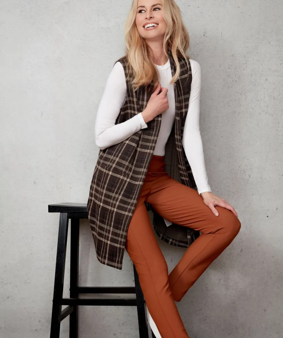 precision-ponte-full-length-sl-iMGpRfbz-4.webp Pants Edit|Up! Pants>Up! Pants Precision Ponte Full-length Slim Pant -Burnt Orange