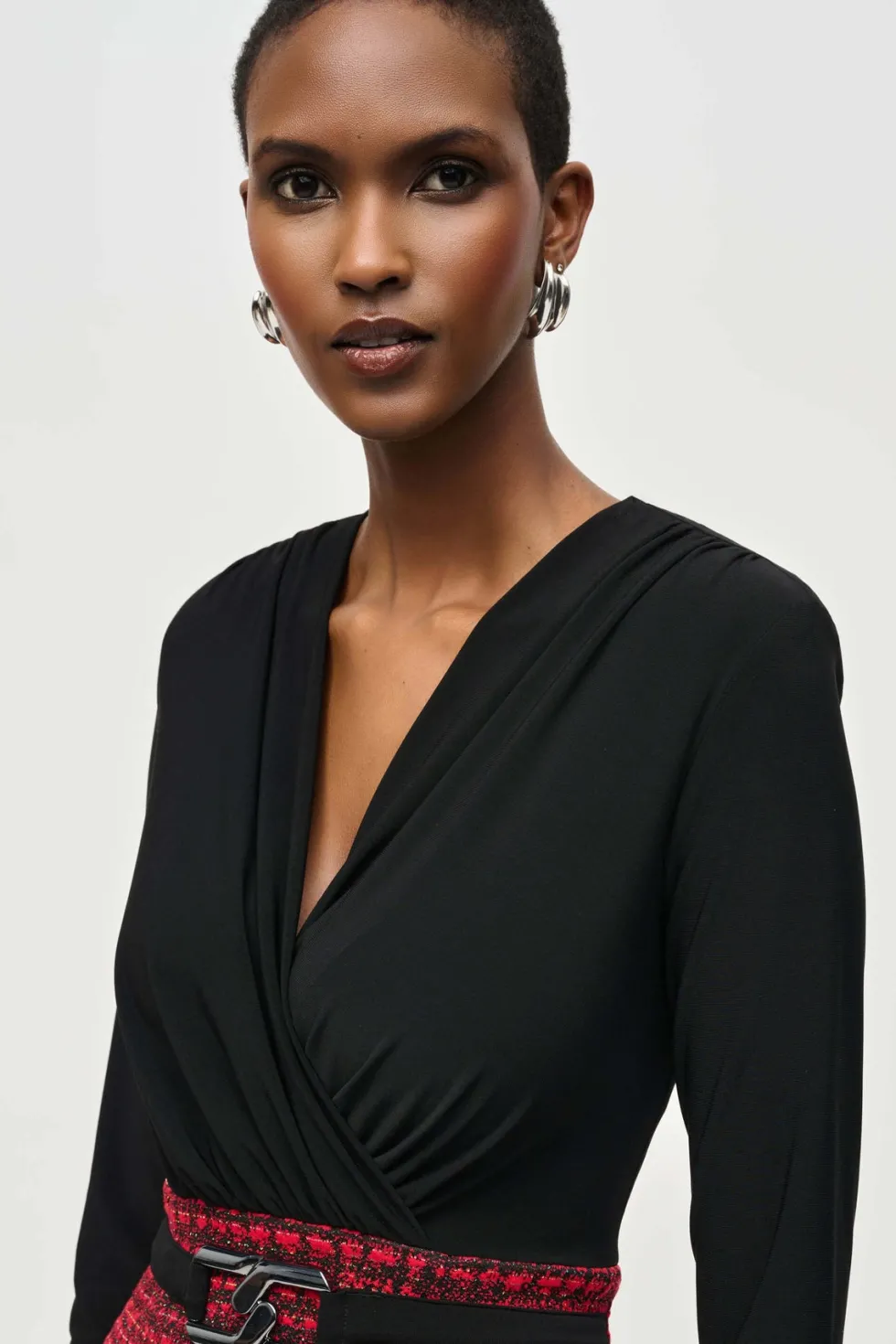 queen-of-scots-jacquard-kit-pl-vyctQQMJ-2.webp Maxi Dresses|Knee Length Dresses>Joseph Ribkoff Queen of Scots Jacquard Kit Plaid Sheath Dress 243060