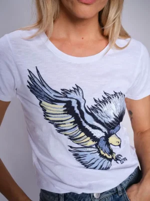 Tees|Mos Mosh>Mos Mosh Rem Eagle Tee - White