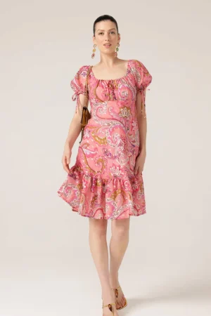 Maxi Dresses|Knee Length Dresses>Sacha Drake Rosy Finch Dress Size 8