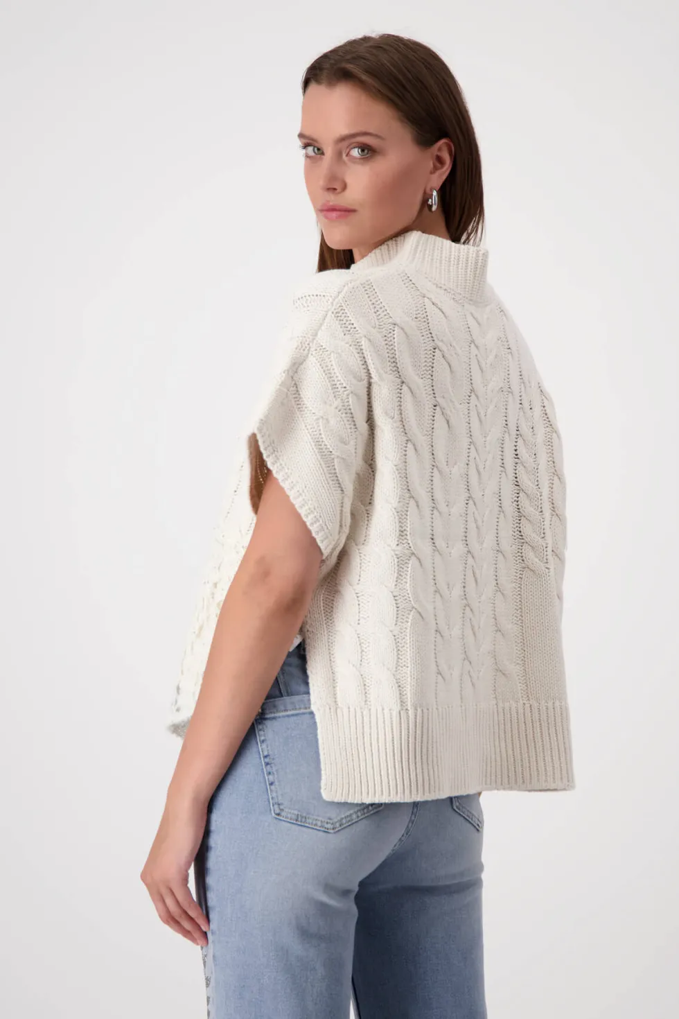 sand-shell-stand-up-pullover-FJuzmchL-4.webp Knitwear|Monari>Monari Sand Shell Stand Up Pullover - Sand Size 10