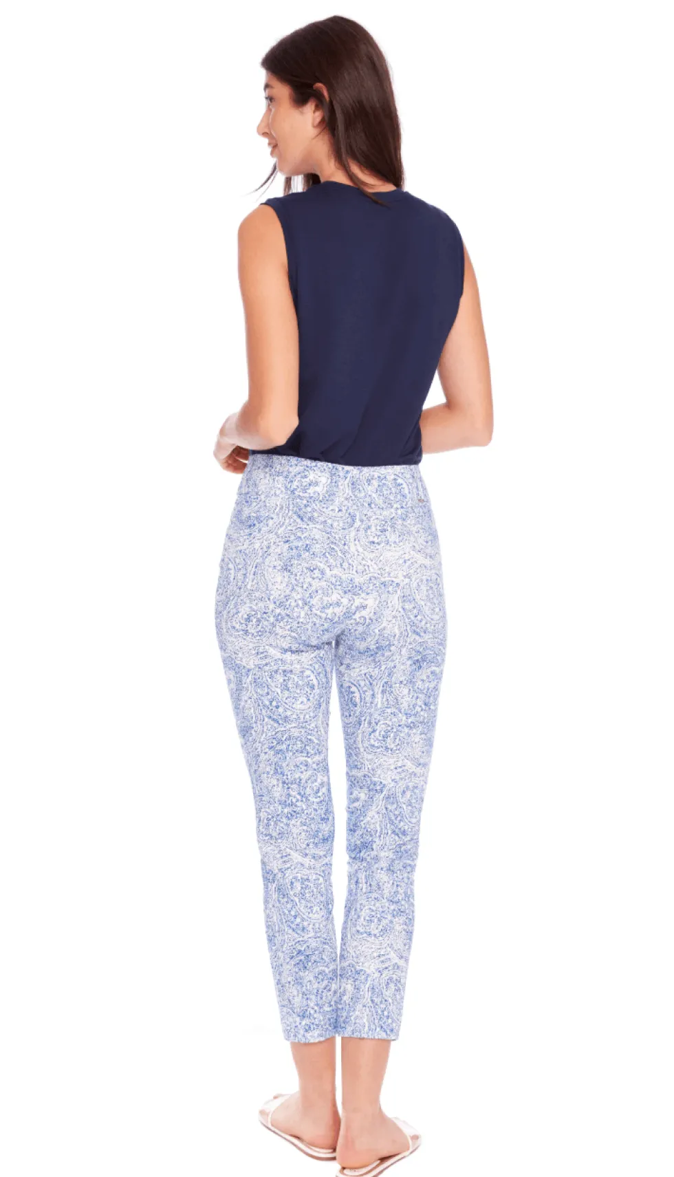 santorini-textured-techno-ankl-CVXdmoVZ-3.webp Pants Edit|Casual Pants>Up! Pants Santorini Textured Techno Ankle Pant