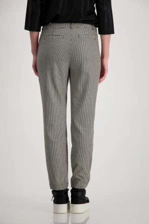 Pants Edit|Suits & Matching>Monari Schwarz Business Trouser - Houndstooth