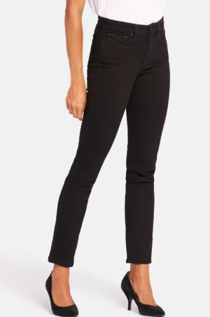 Jeans|Denim>NYDJ Sheri Slim Jean - Black Size 16