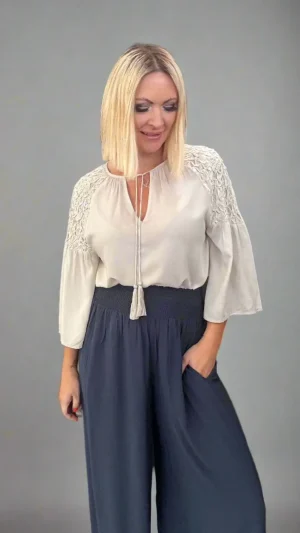 Blouses|Monari>Monari Smock Blouse