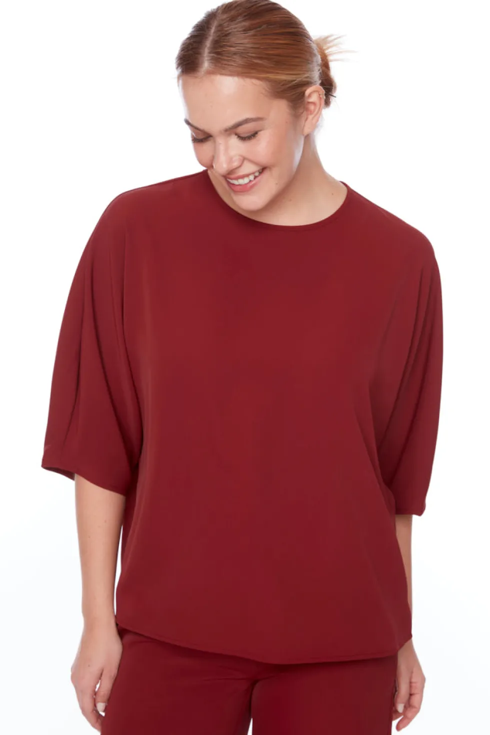 solid-vegan-silk-vented-top-NmnUPogW-1.webp Tops|Tops>Up! Pants Solid Vegan Silk Vented Top