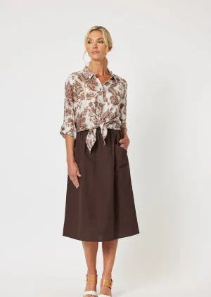 Skirts|Gordon Smith>Gordon Smith Sports Linen Skirt - Koko