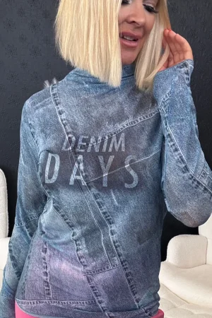 Tops|Tops>Monari Stand Up Collar Mesh Top