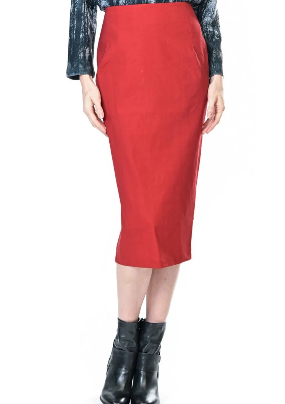 stretch-linen-madmen-skirt-r-anMwlYzH-1.webp Skirts>Megan Salmon Stretch Linen Madmen Skirt - Red