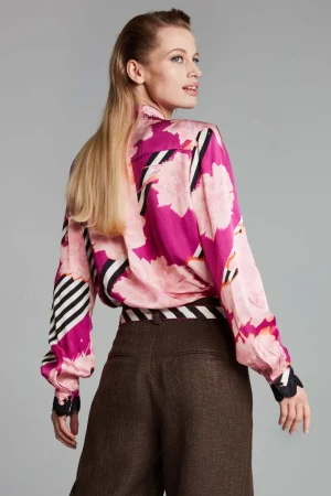 Blouses|POM Amsterdam>POM Amsterdam Taylor Blouse - Pink Size 8