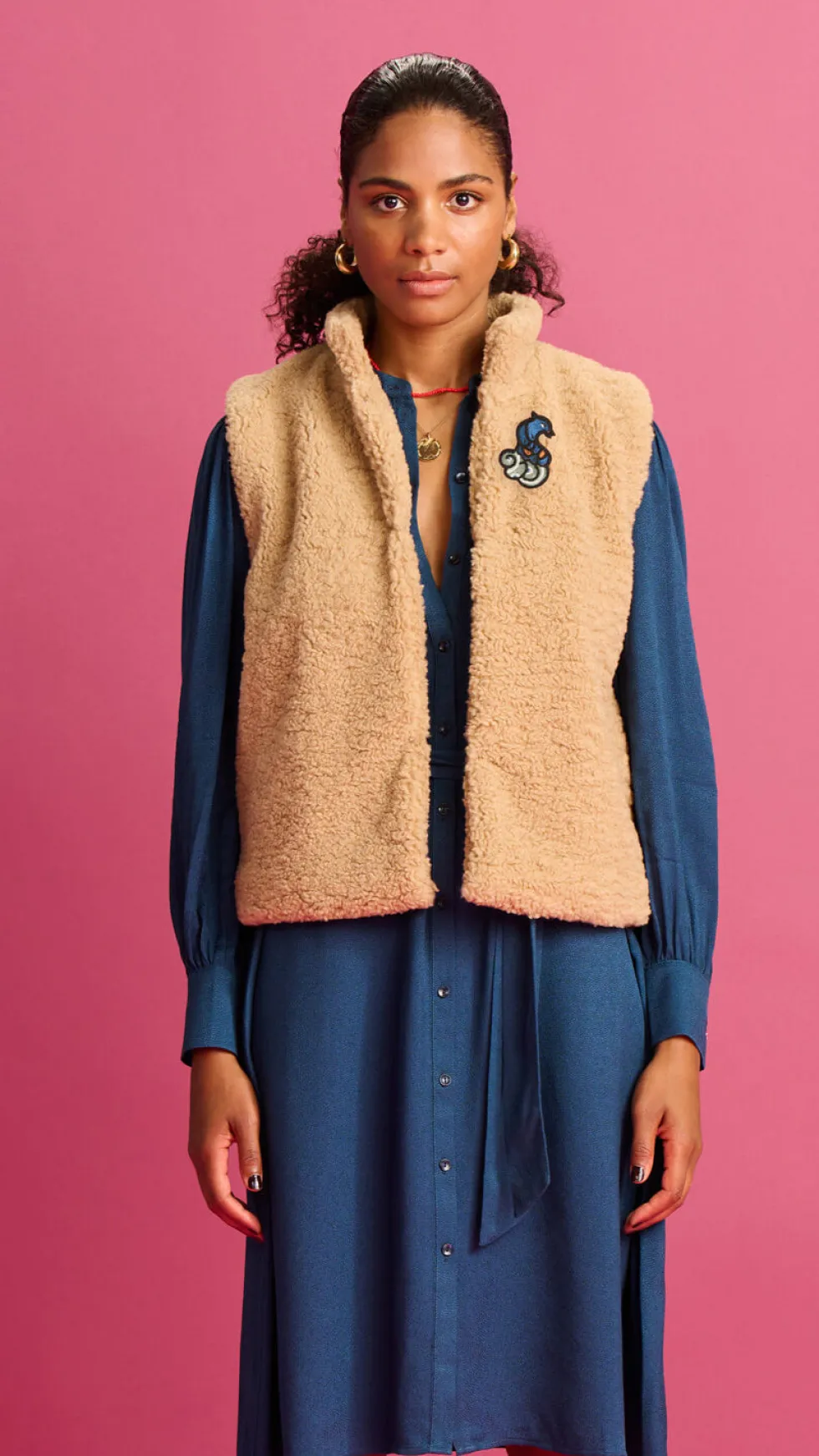 teddy-gilet-smokey-brown-AAfjvjOM-0.webp Jackets|POM Amsterdam>POM Amsterdam Teddy Gilet - Smokey Brown