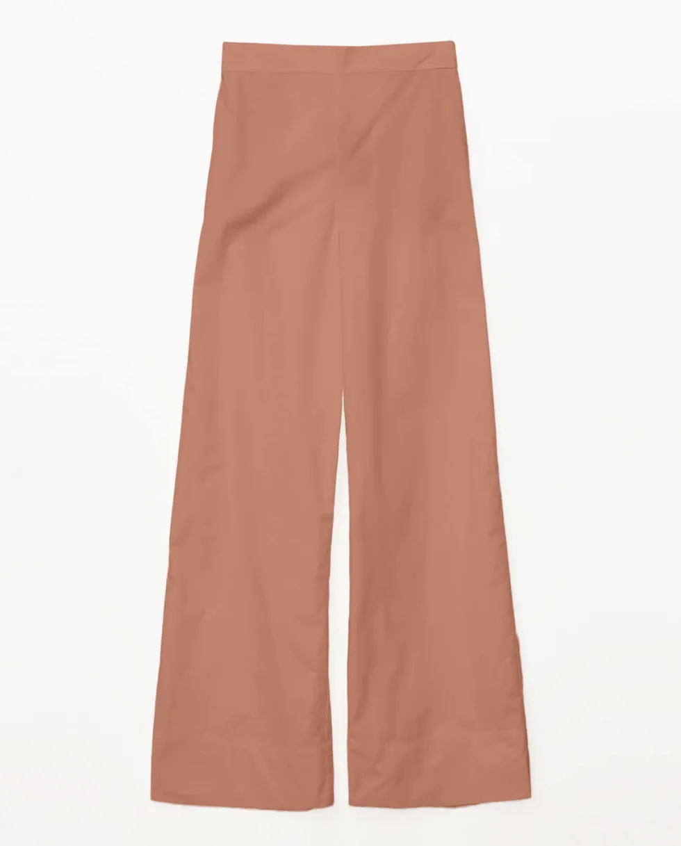 terracotta-poplin-wide-leg-pan-owbfAfLj-4.webp Pants Edit|Yerse>Yerse Terracotta Poplin Wide leg Pant