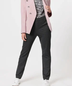 Pants Edit|Gordon Smith>Gordon Smith Textured Ponte Pant - Charcoal Size 8