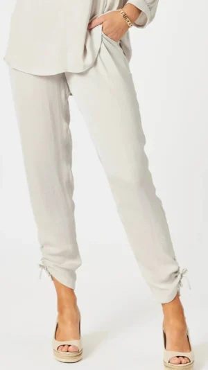 Pants Edit|Casual Pants>Hammock u0026 Vine Traveller Luxe Side Tie Pant - Champagne