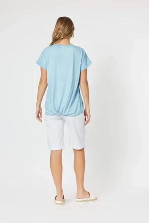 Tops|Tops>Threadz Trimmed Front Top - Blue