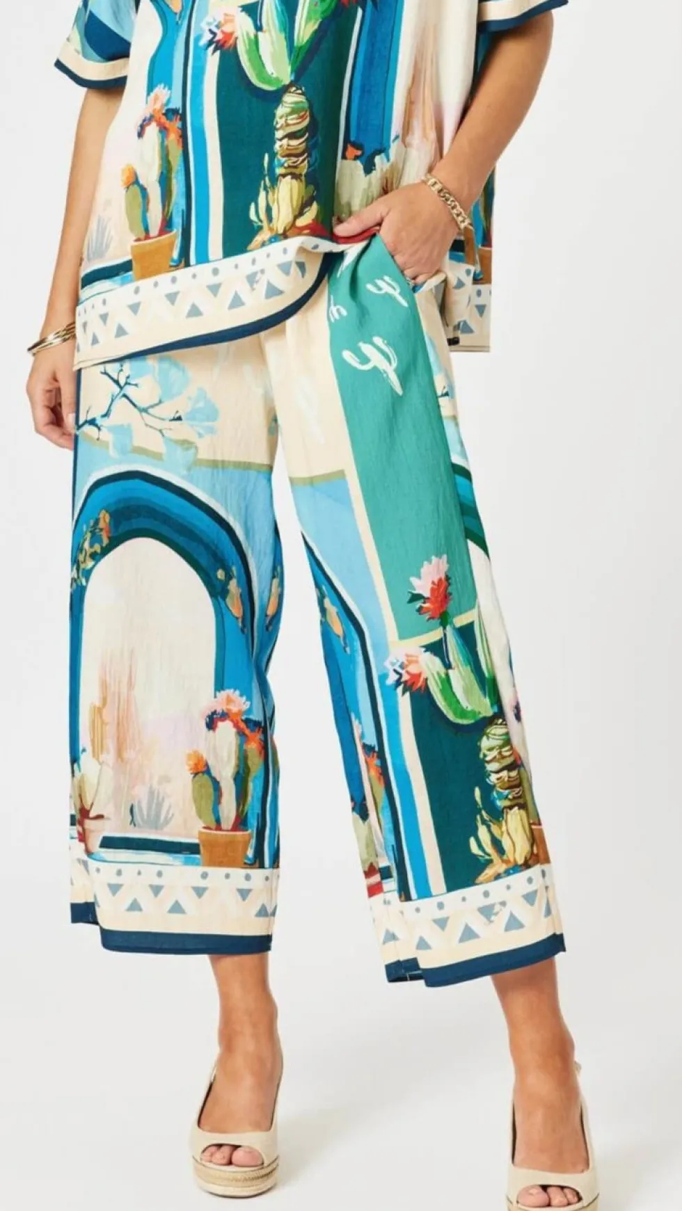 tulum-print-wide-leg-pant-bl-IEgLXIjV-0.webp Pants Edit|Casual Pants>Clarity Tulum Print Wide Leg Pant - Blue/Multi