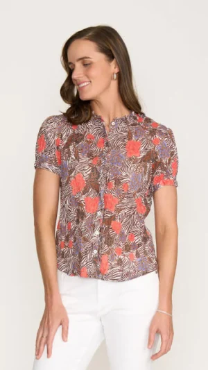 Shirts Edit|FOIL>Foil Ultimate Crush Cap Sleeve Shirt - Java