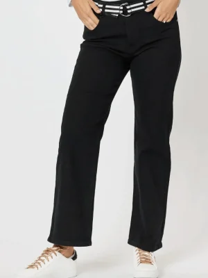Jeans|Denim>Threadz Vicki Bootcut Jean Black/Lite Denim
