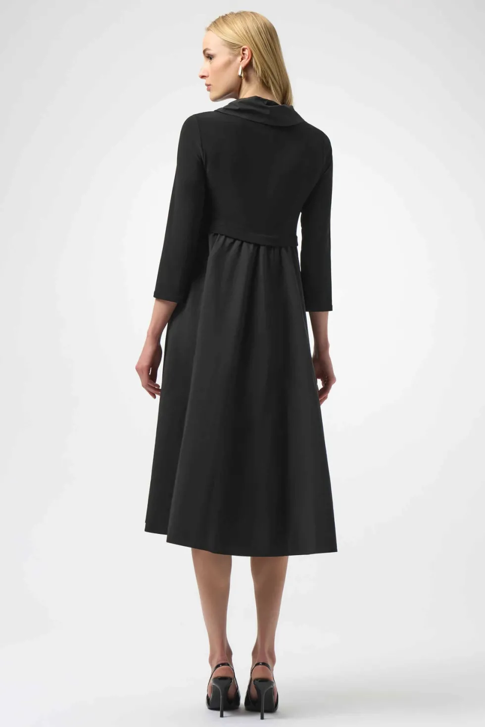 wild-at-heart-memory-fit-and-f-RUKjqnZe-2.webp Midi Dresses|Festive Fits>Joseph Ribkoff Wild At Heart Memory Fit and Flare Dress - Black 254207