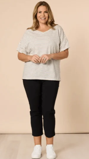 Pants Edit|Casual Pants>Threadz Zara Stretch Pant - Black