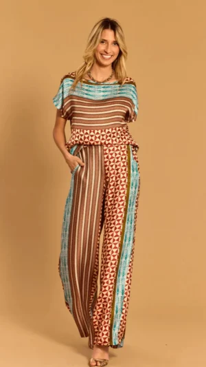 Pants Edit|Casual Pants>Lauren Vidal Zima Patch Print Pant