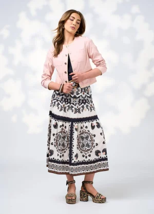 Skirts|Loobies Story>Loobies Story Zoe Skirt - Ecru Multi